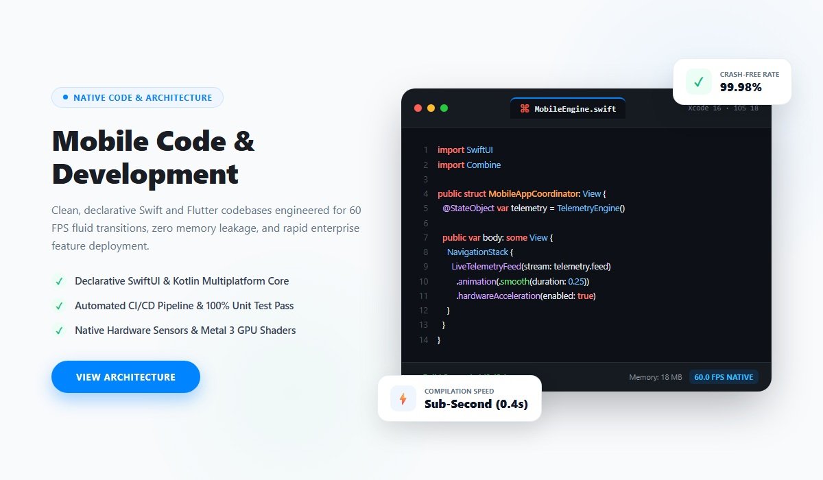 Mobile Code & Architecture - كود البرمجة والتطوير